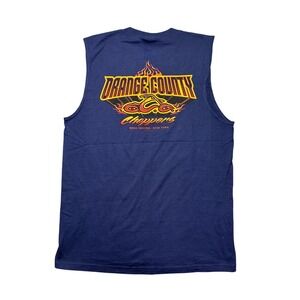 Orange County Choppers Sleeveless T-Shirt Men's L Blue OCC Biker Muscle Tee NWT